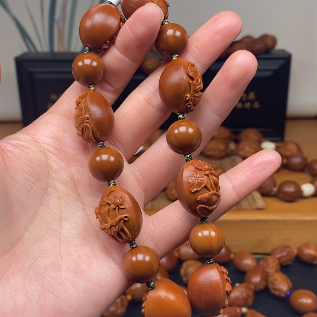 手串橄榄核许静健老师年年有余