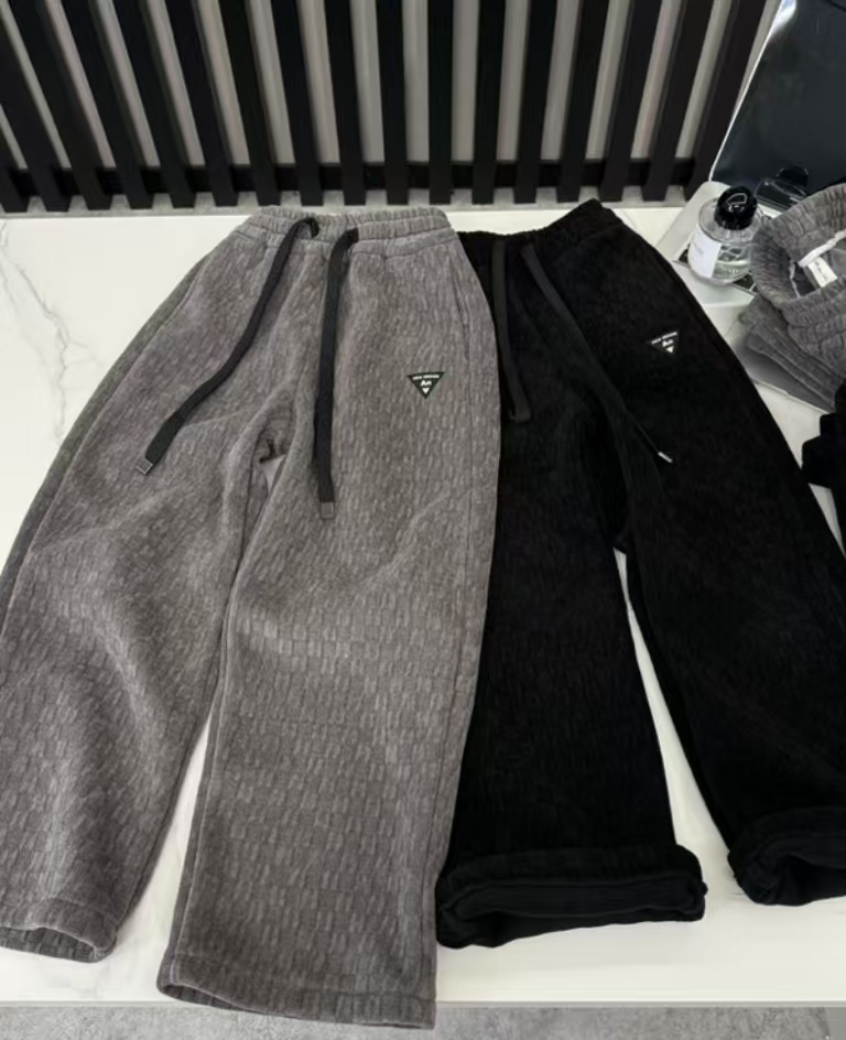 泡妈童装  2024冬季保暖儿童男童女童加绒休闲裤20131