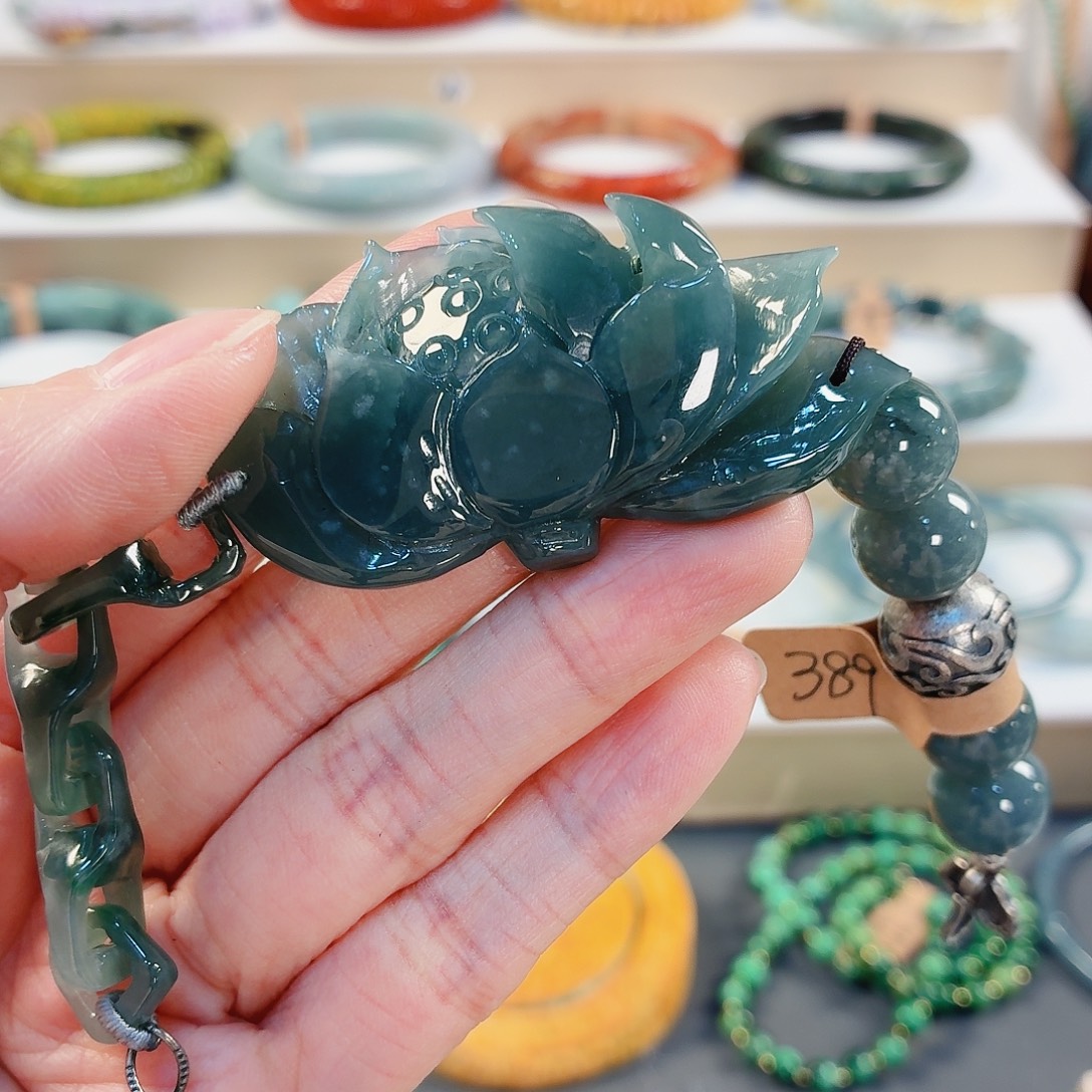 楠***翡翠未镶嵌手链手串