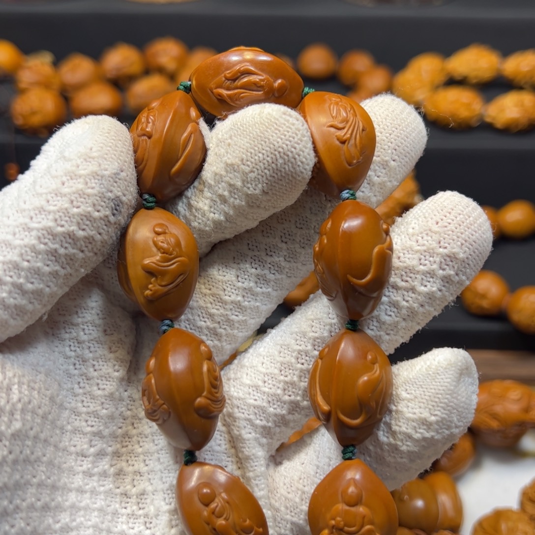 林***涛橄榄核手串/手链1.8三面无相佛