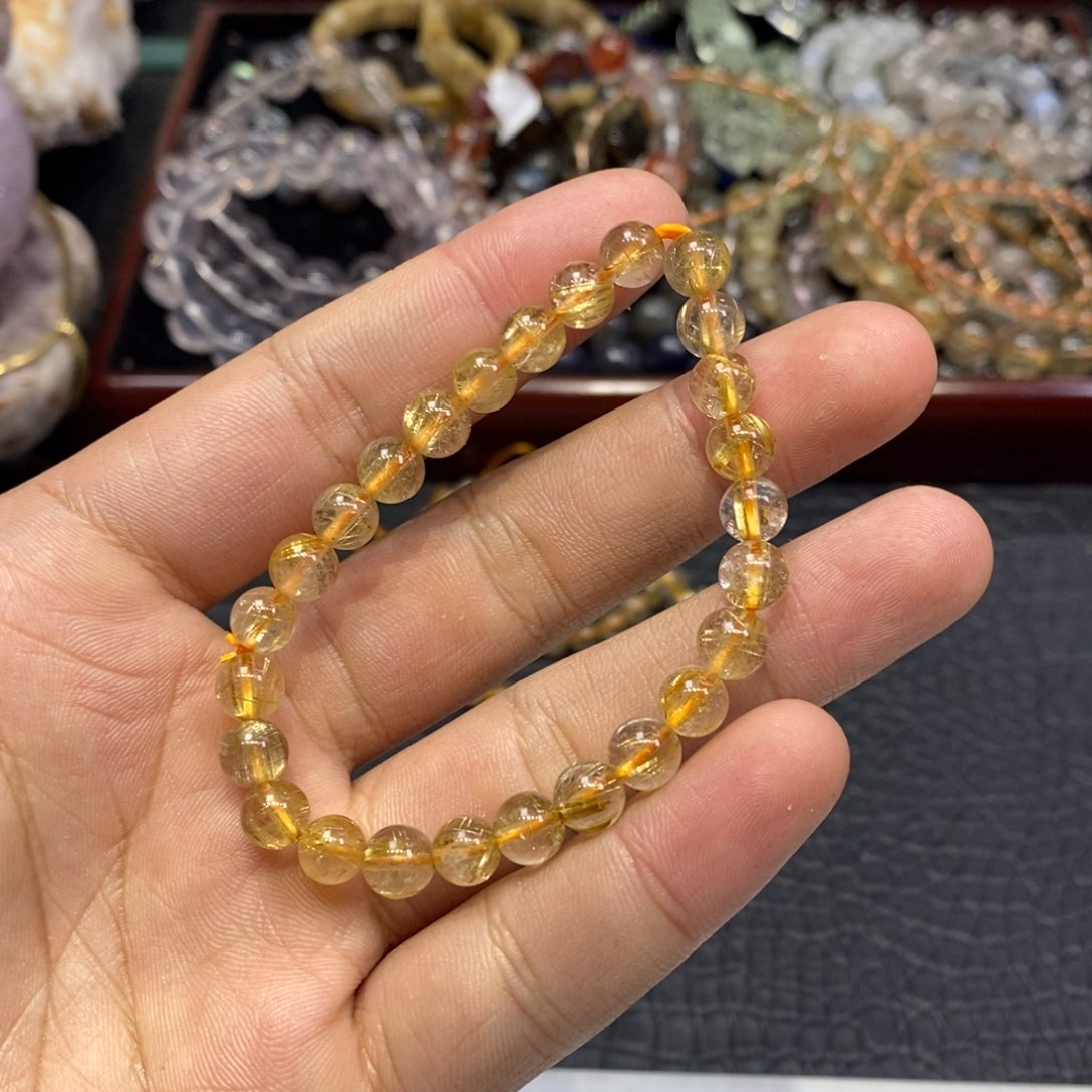 水晶手链未镶嵌金发7.3