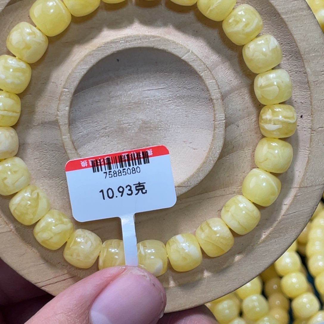 琥珀手链未镶嵌暖****r蜜蜡