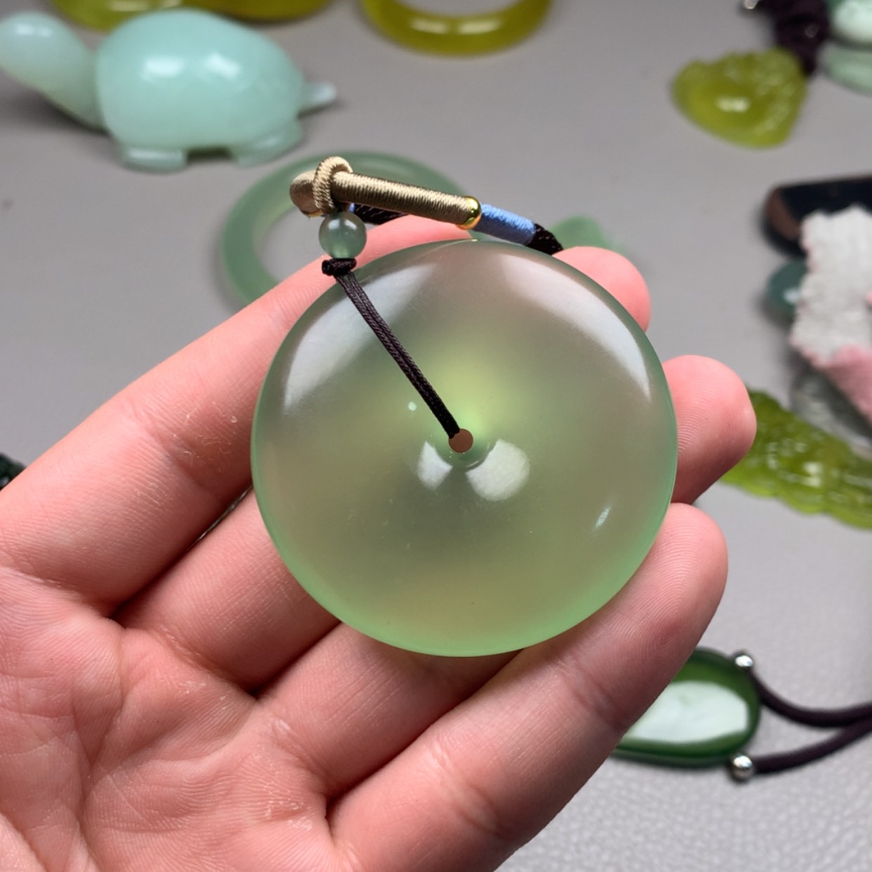 【闪购商品】蛇纹石玉未镶嵌岫玉阿****伊