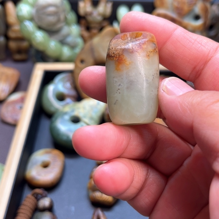 岫岩河磨玉（透闪石质玉）未镶嵌挂件八*