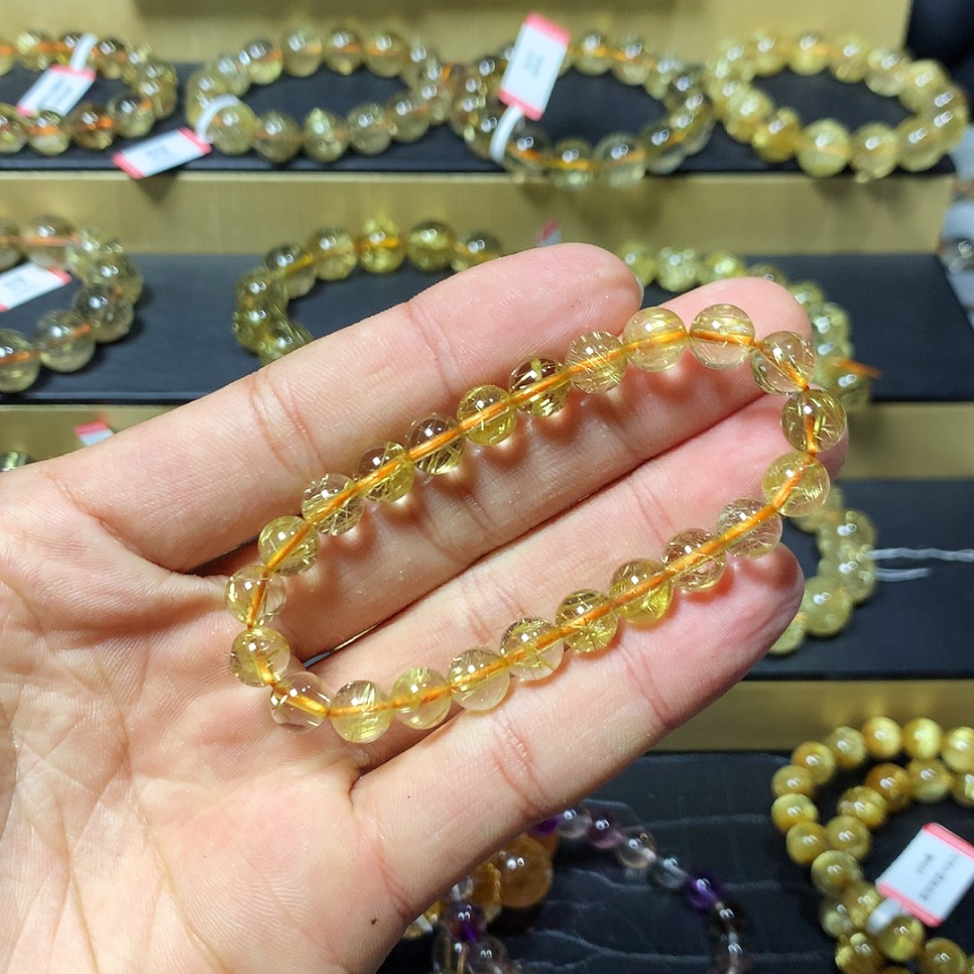 水晶手链未镶嵌钛晶8