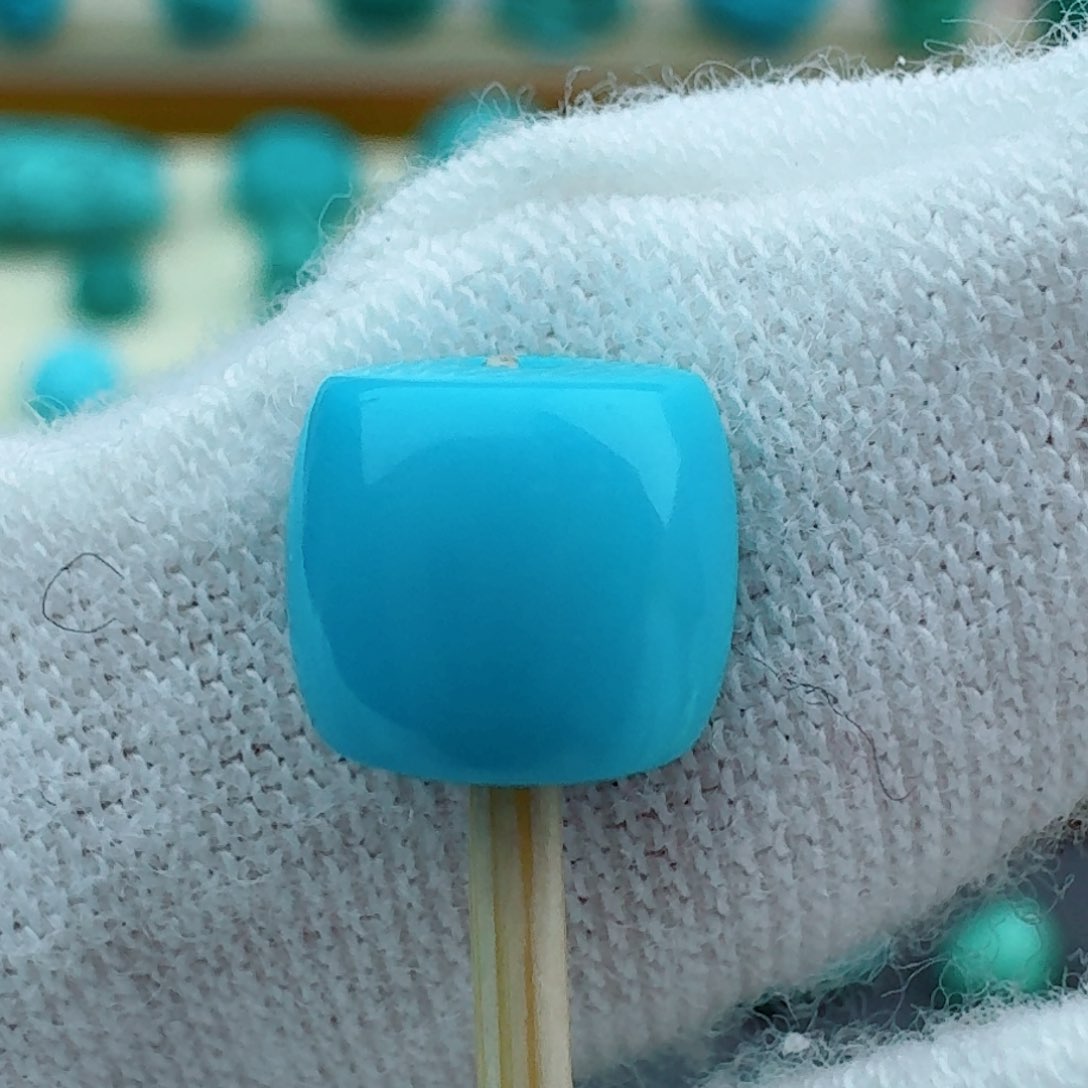 绿松石直切7.6未镶嵌