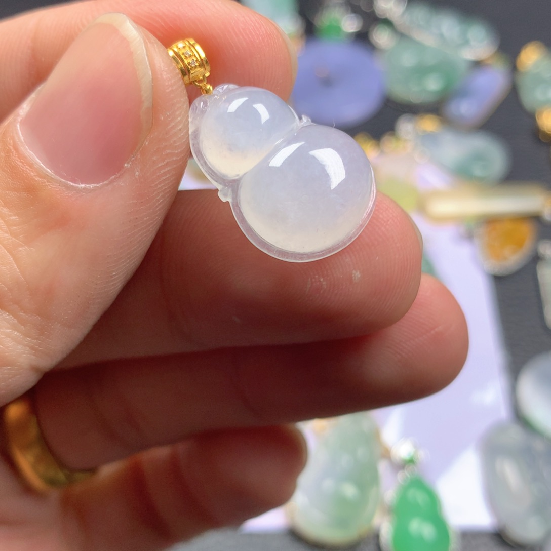 【闪购商品】翡翠颈饰18K金镶嵌翡翠