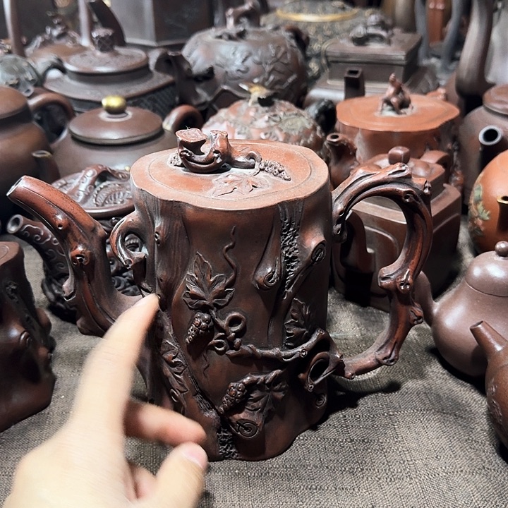 泥塑上****司紫砂壶茶具壶