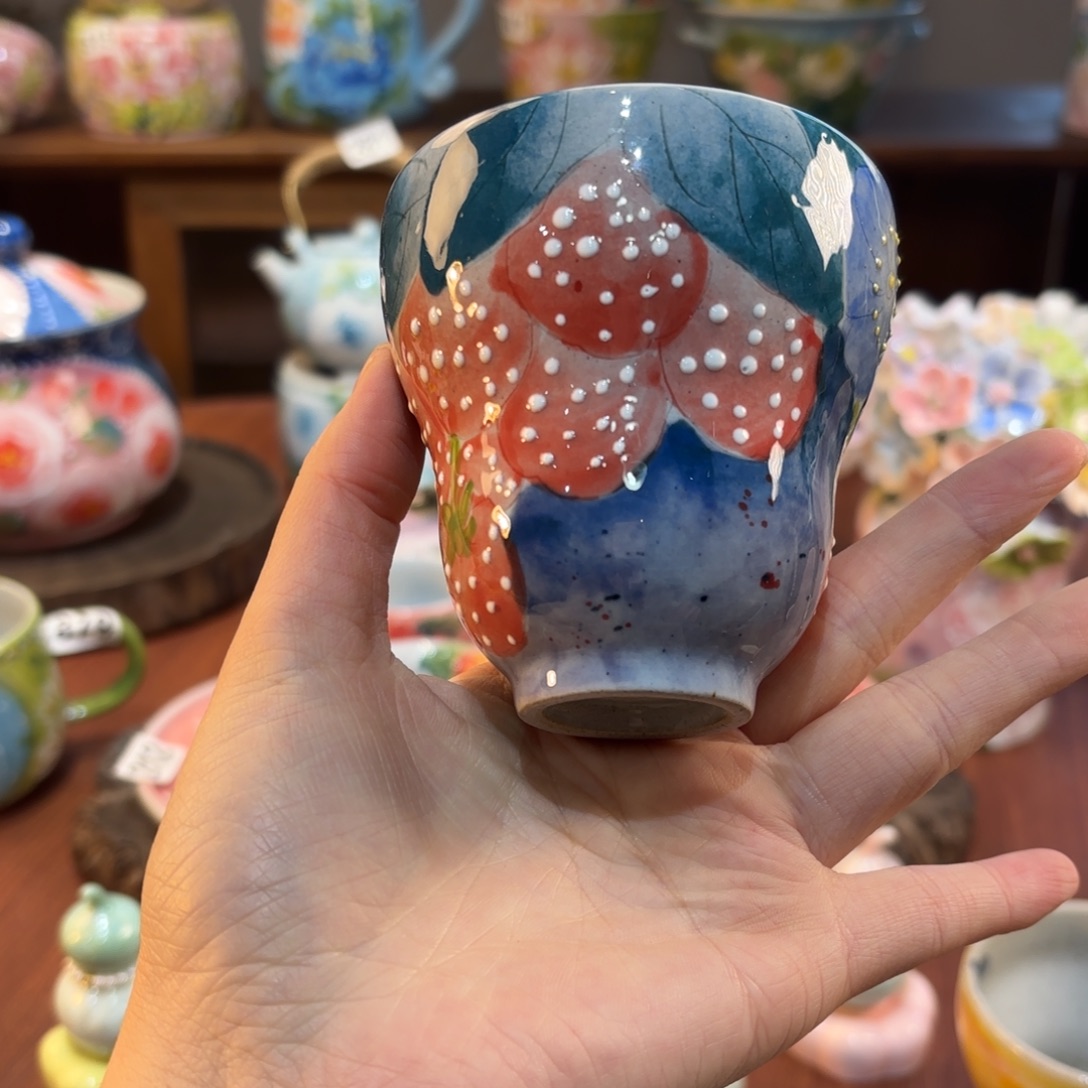 景德镇手绘高温釉下彩陶瓷茶具