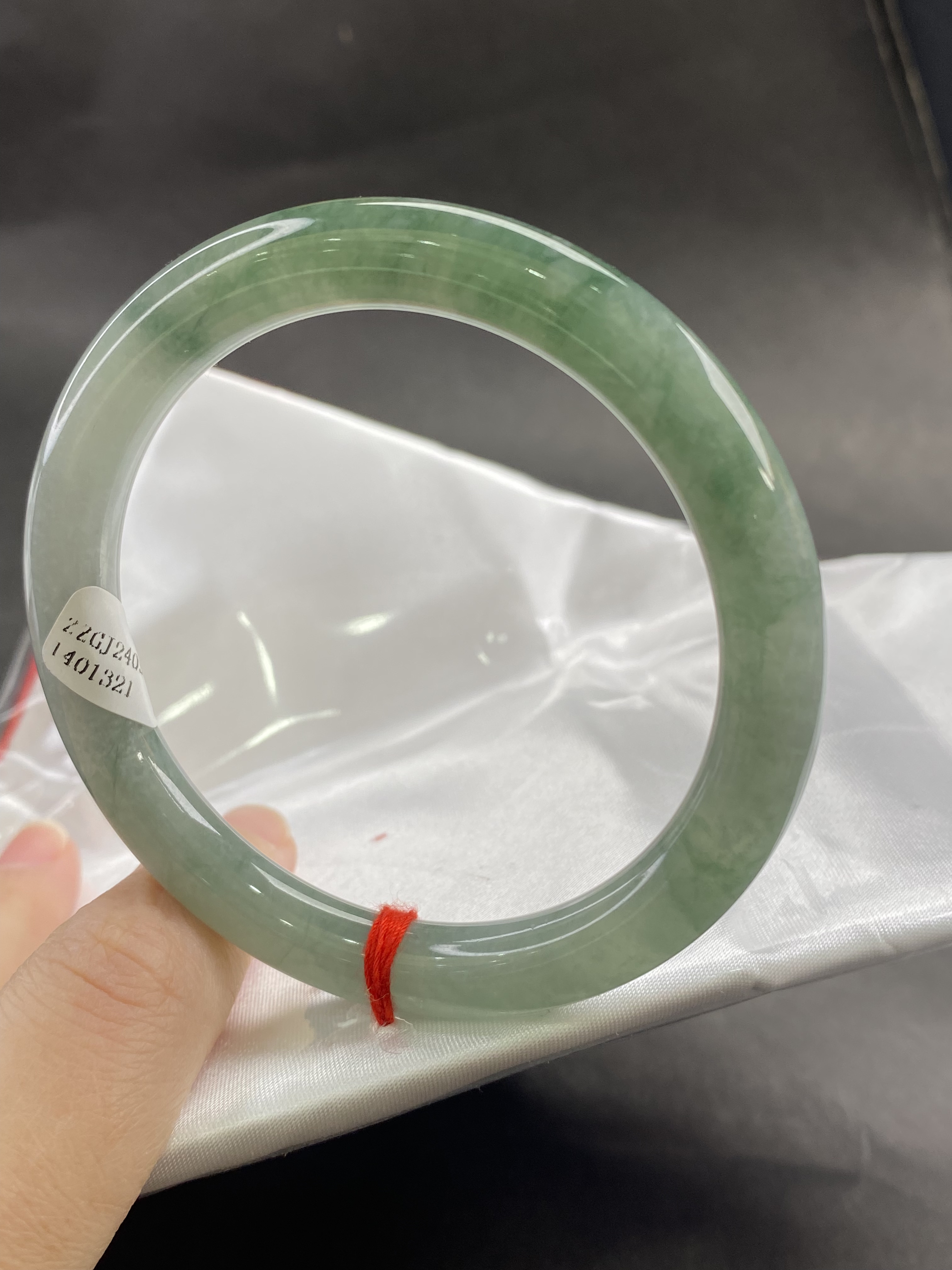 A货手镯飘花圆条58圈