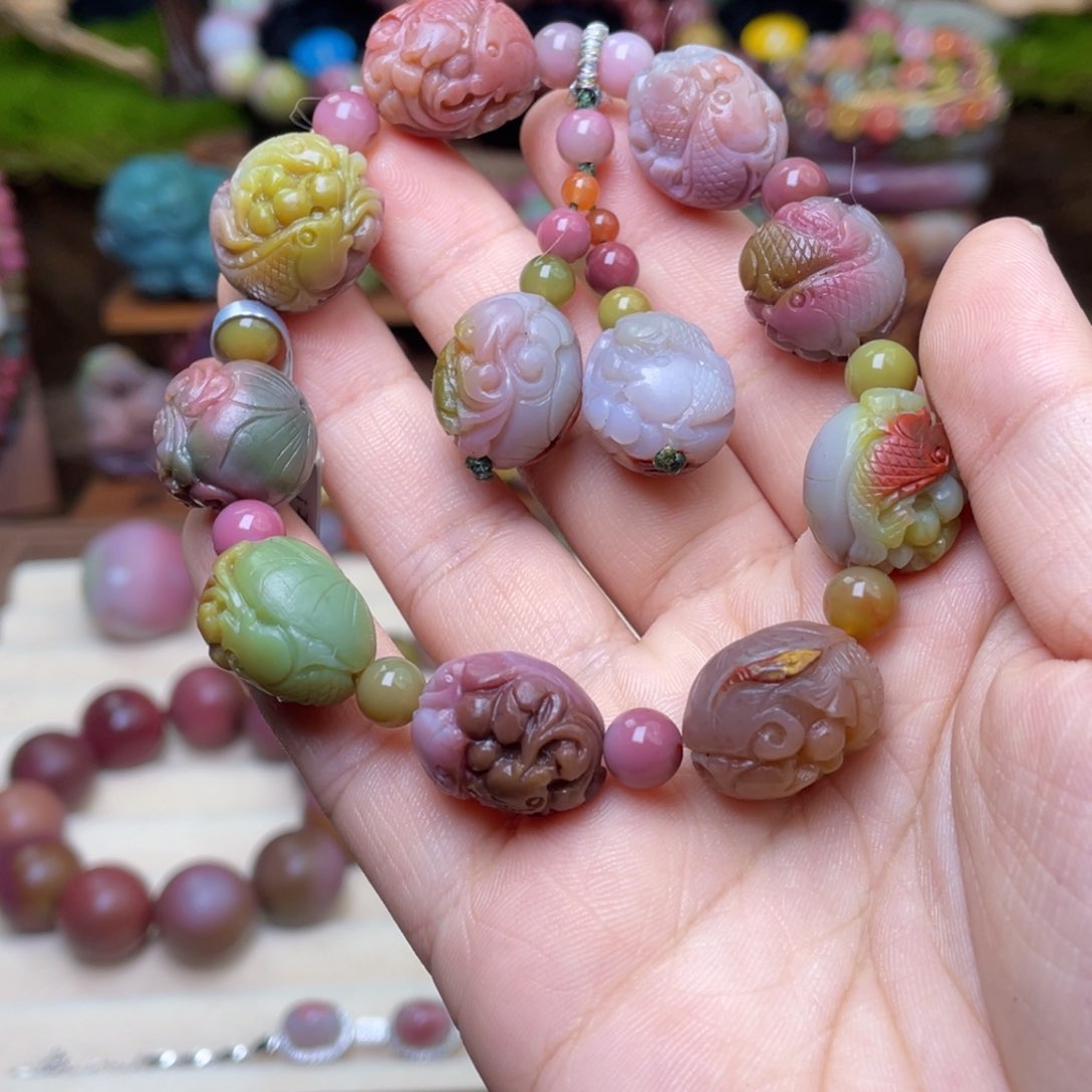 玛瑙/玉髓珠宝半成品未镶嵌盐源玛瑙