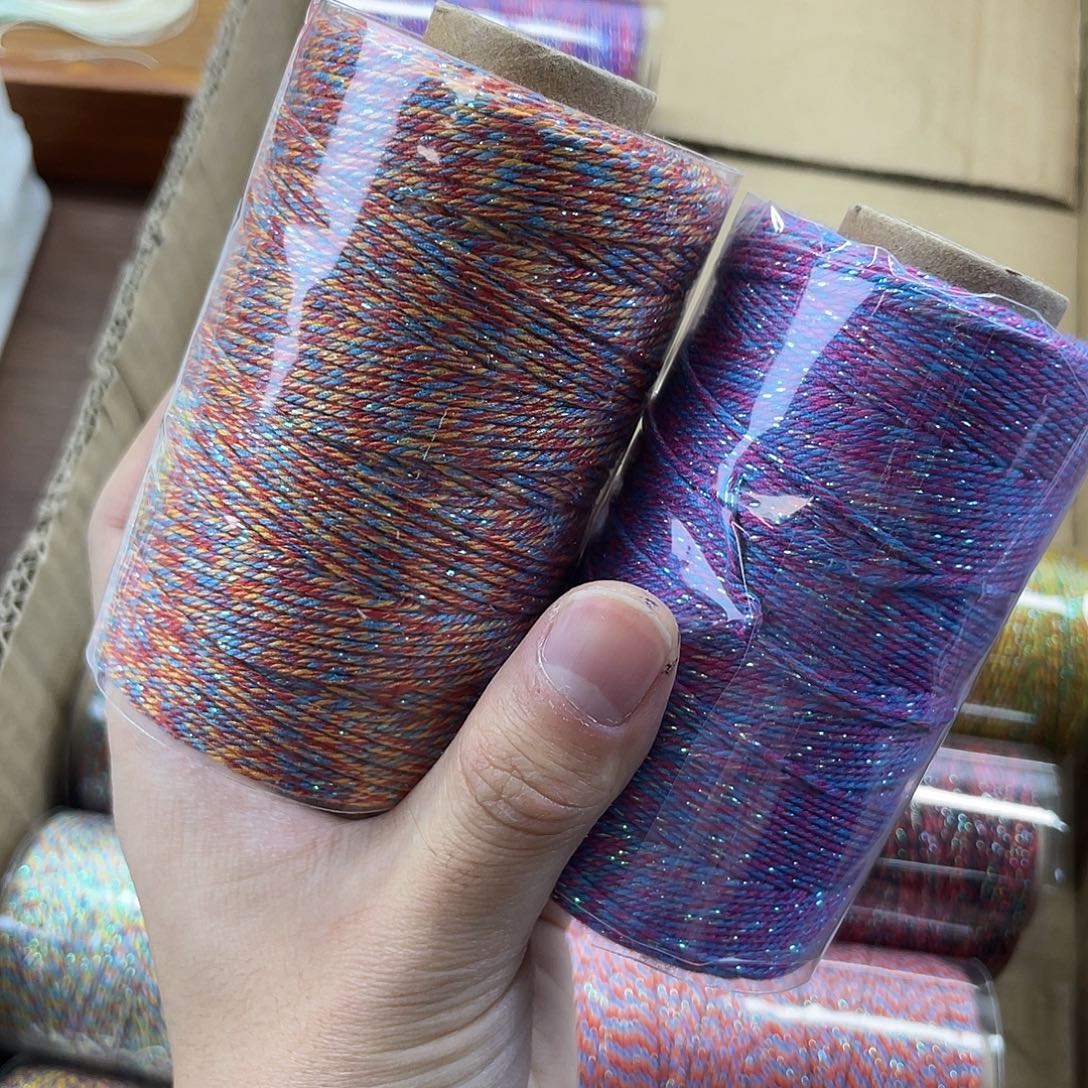 点***滴聚酯纤维1.0mm花色手搓-紫鸢+锦绣