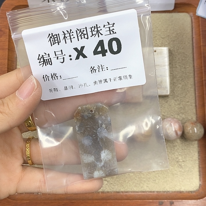 硅化珊瑚（珊瑚玉）颈饰未镶嵌?*?