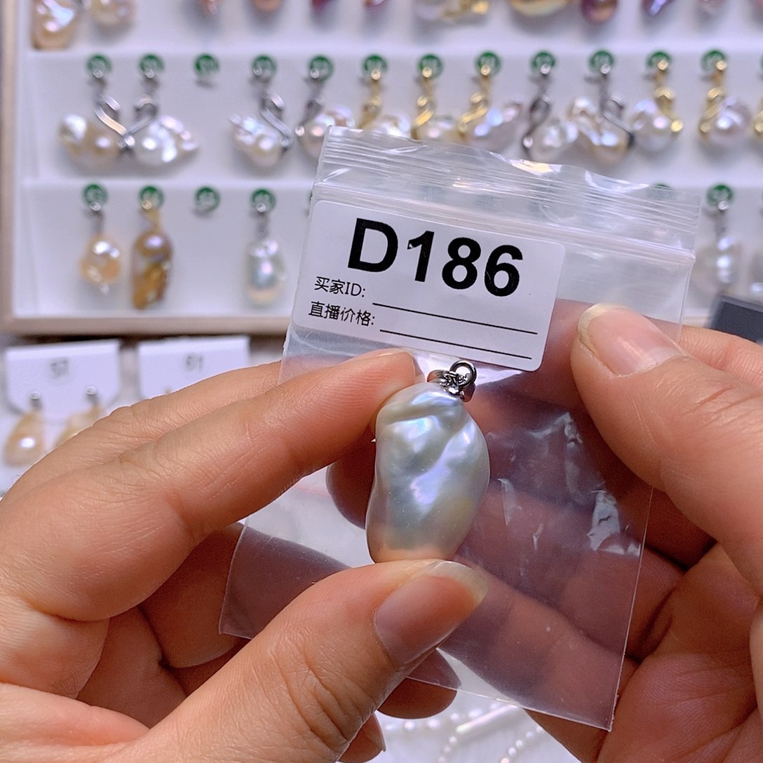 淡水珍珠耳饰银S925镶嵌