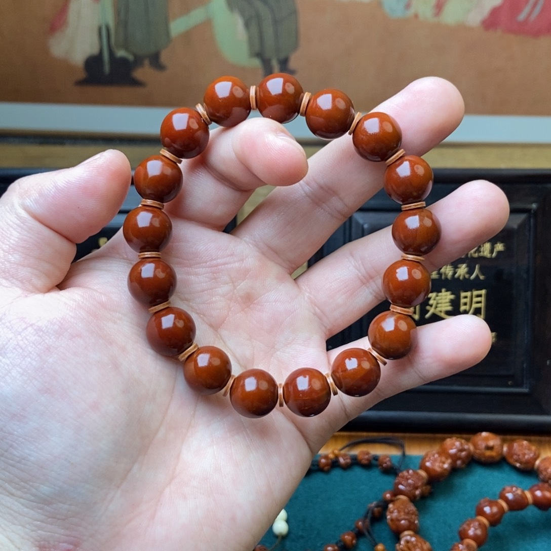 手串橄榄核光珠1.2➕