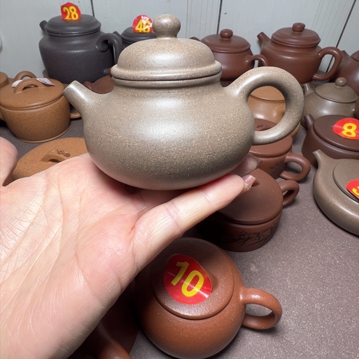 紫砂茶壶瑕疵容天150cc