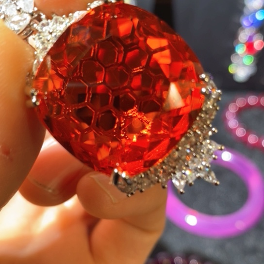 红宝石戒指银S925镶嵌