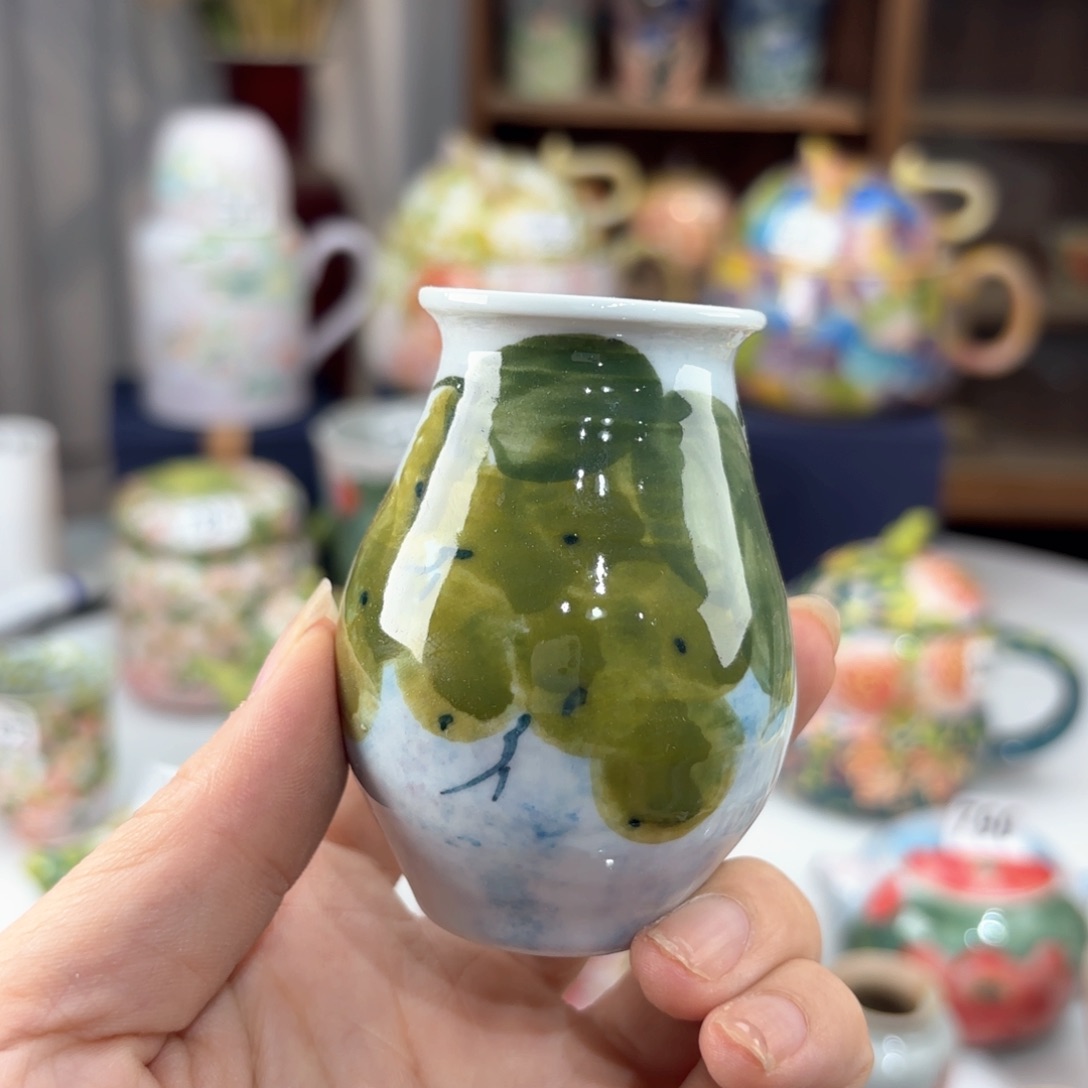 景德镇手绘高温釉下彩陶瓷茶具