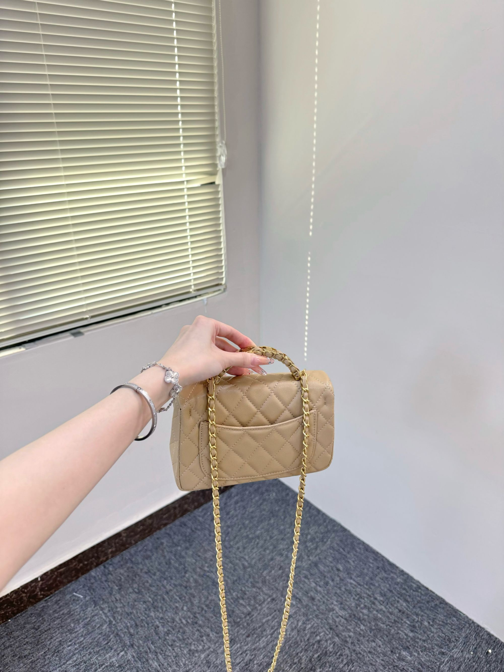 KEK【25B手柄大mini】荔枝CF斜挎包