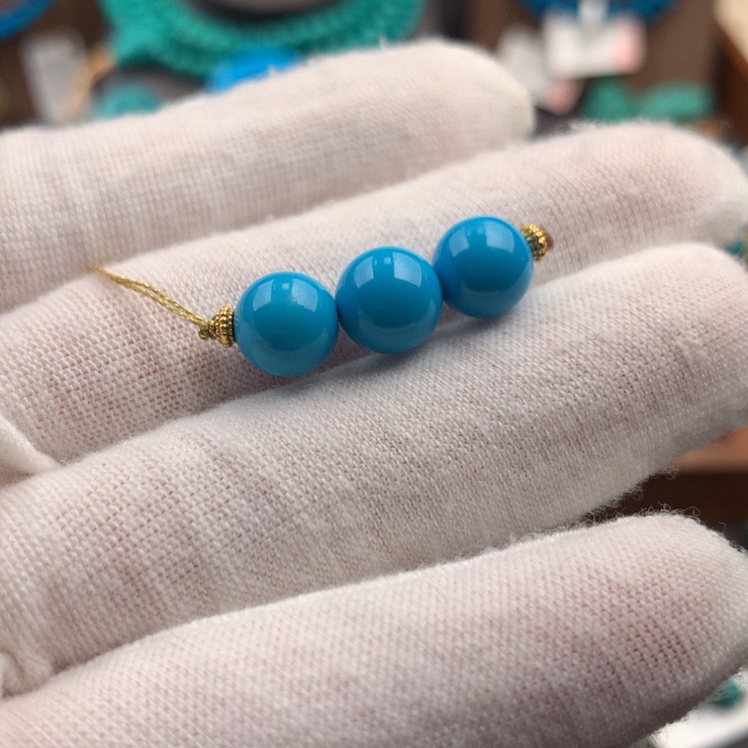 绿松石未镶嵌绿松石8mm