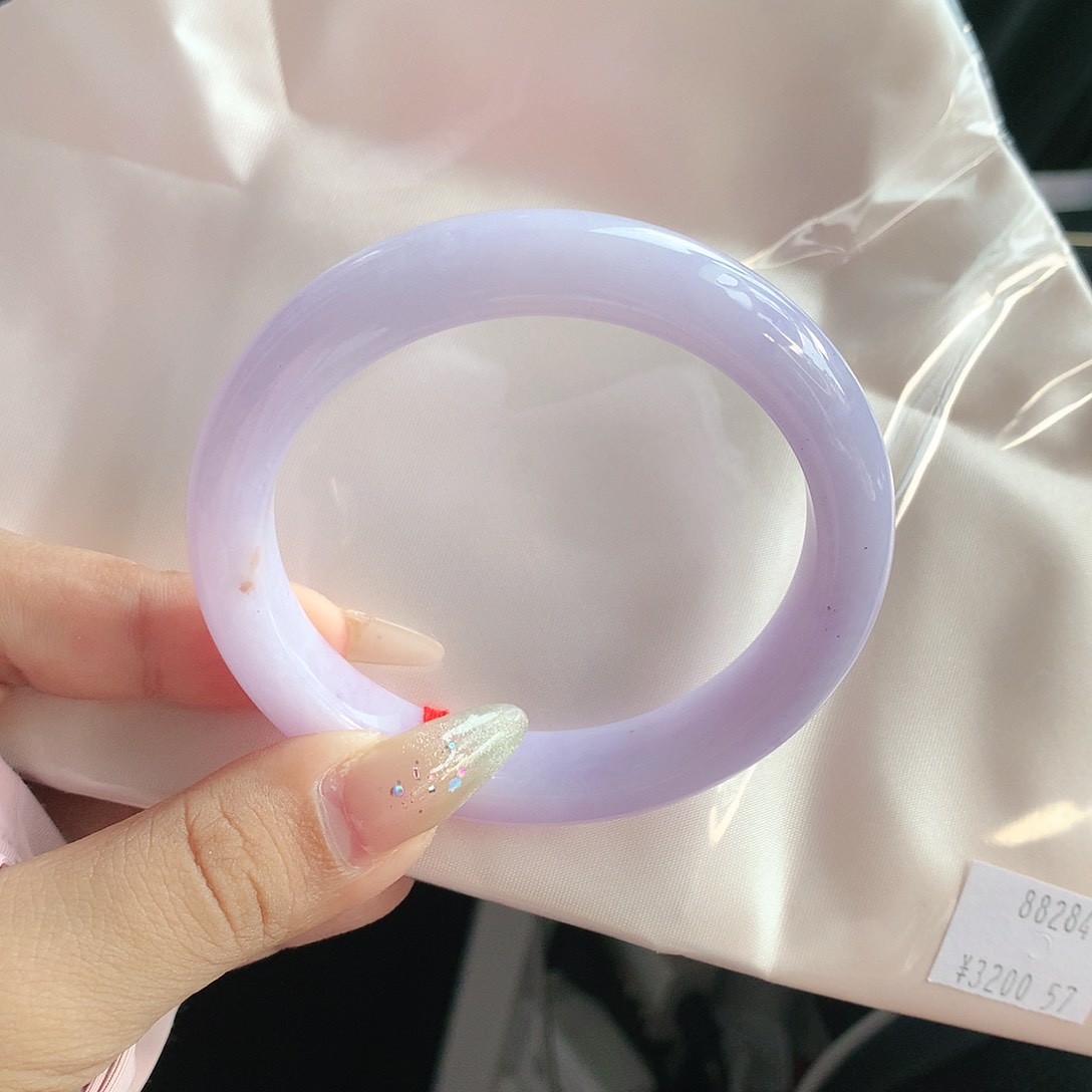 未镶嵌手镯翡翠57 天然缅甸a货翡翠2849