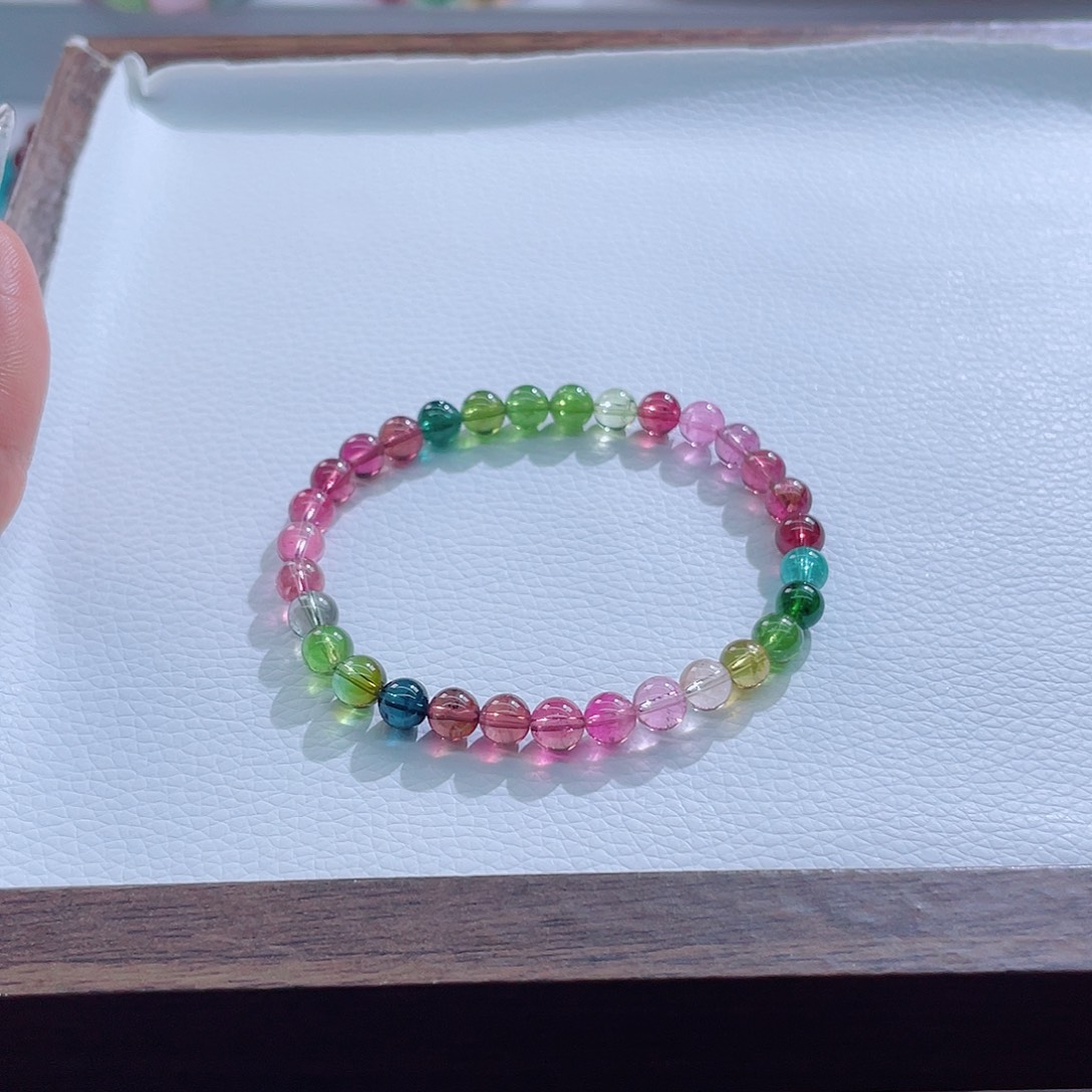 未镶嵌手链碧玺6mm左右