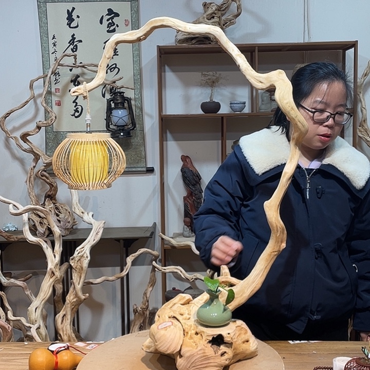 木杜鹃根根艺摆件15