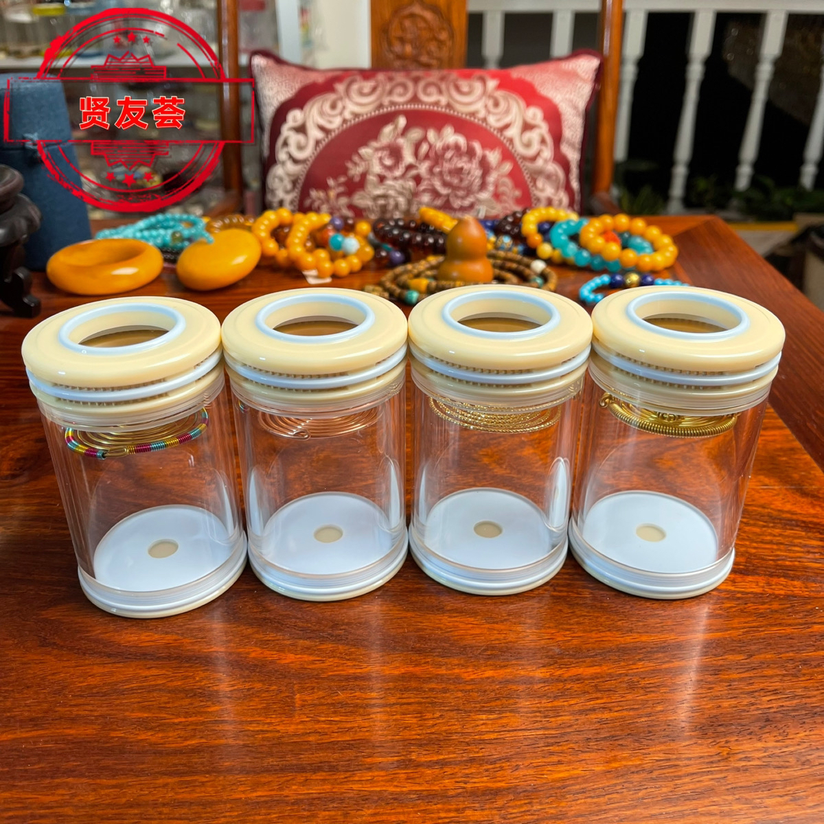 老谭罐独眼蝈蝈叫罐 蝈蝈罐 有机玻璃鸣虫罐60直径高98蝈蝈鸣虫