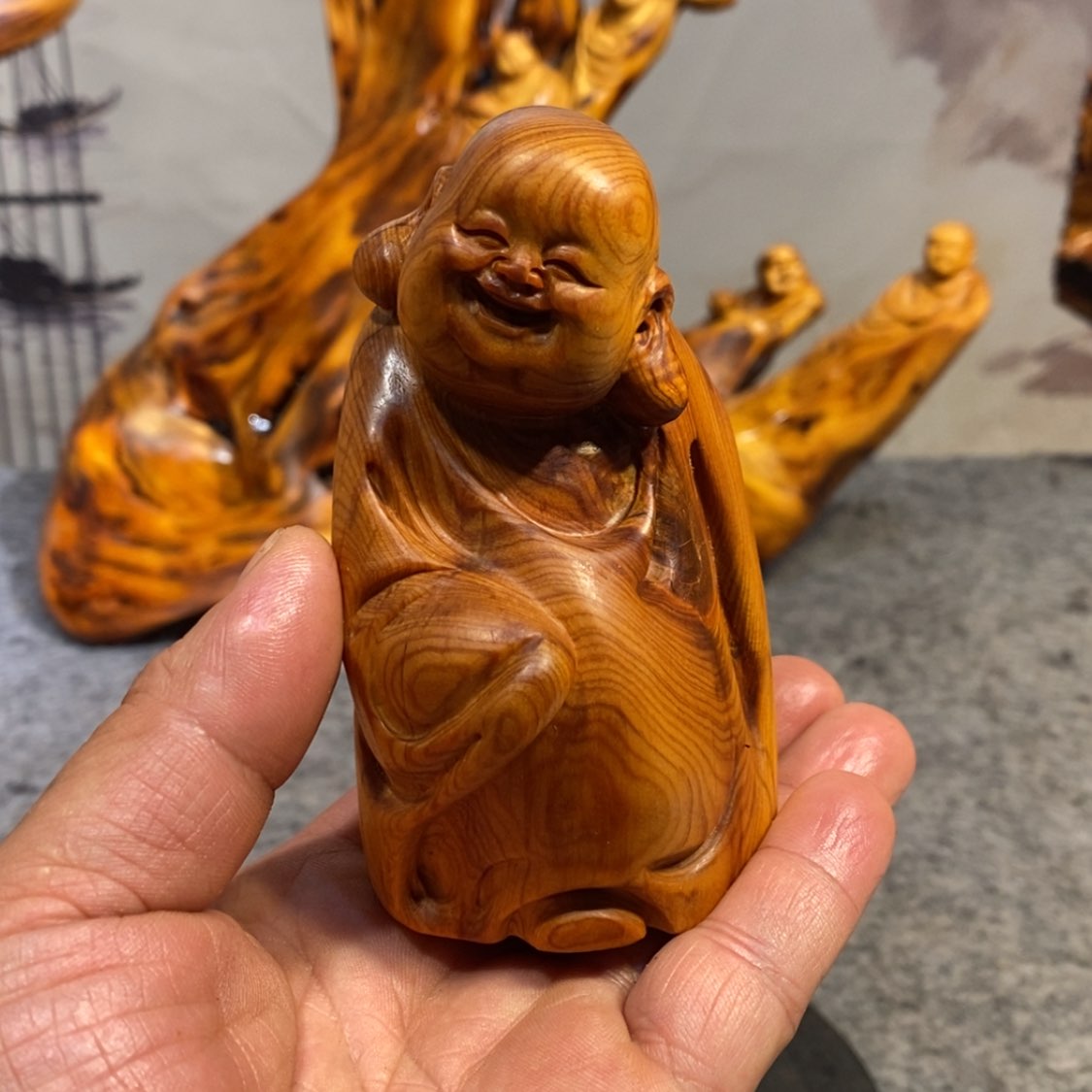 【闪购商品】柏木（崖柏）根雕木雕工艺品摆件家居厂家直销手把件