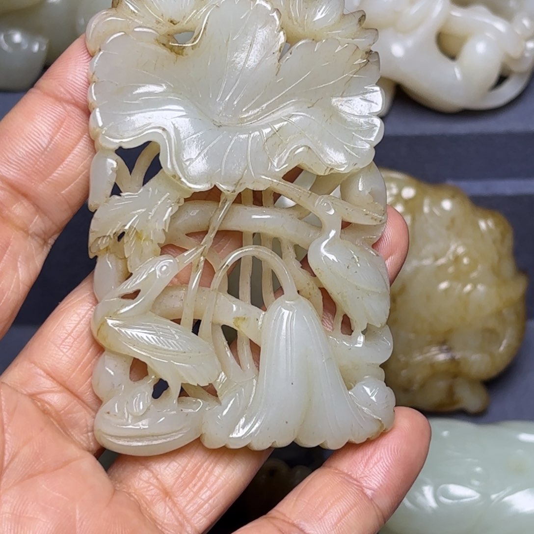 和田玉（糖玉）挂件未镶嵌༺****༻