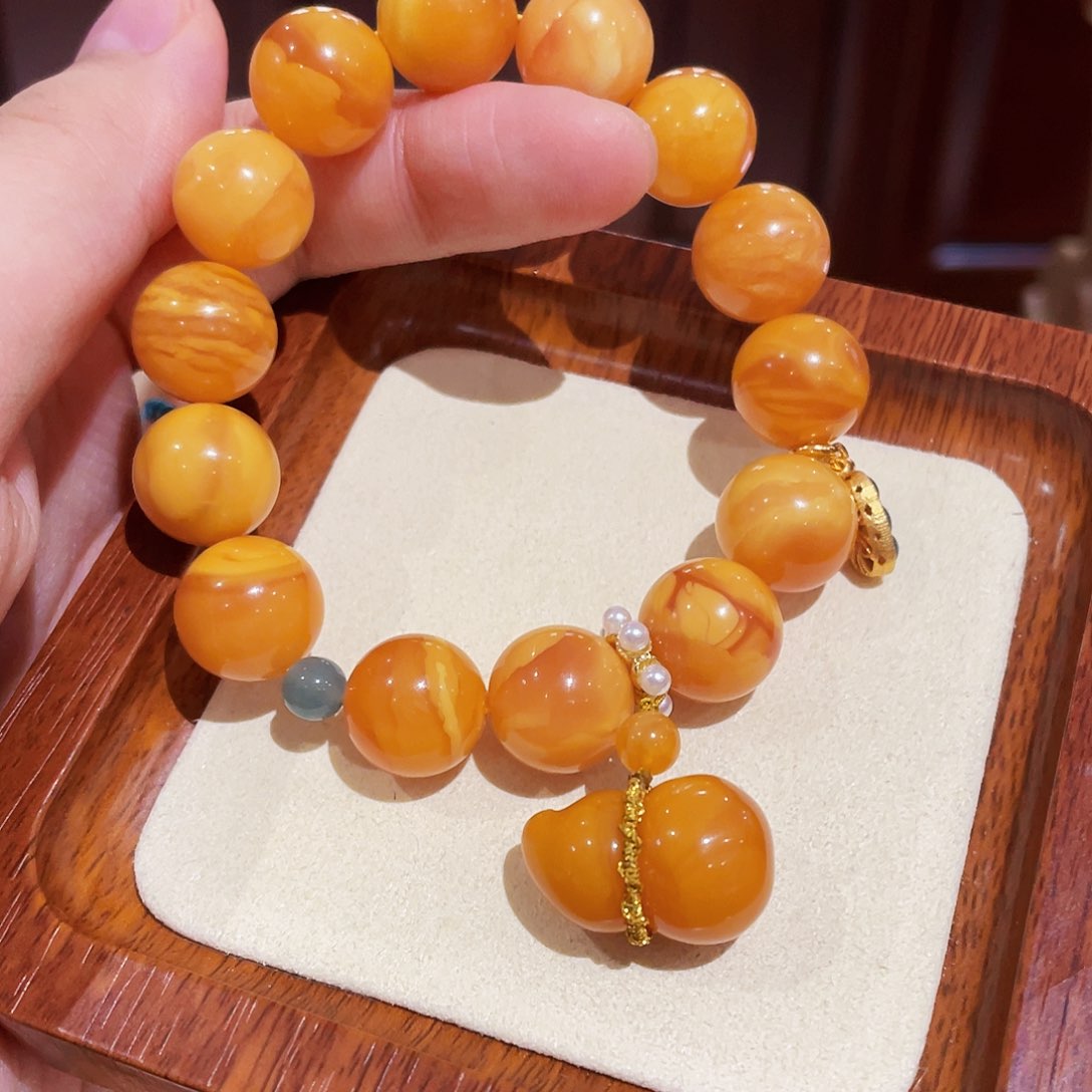 蜜蜡手链未镶嵌手串