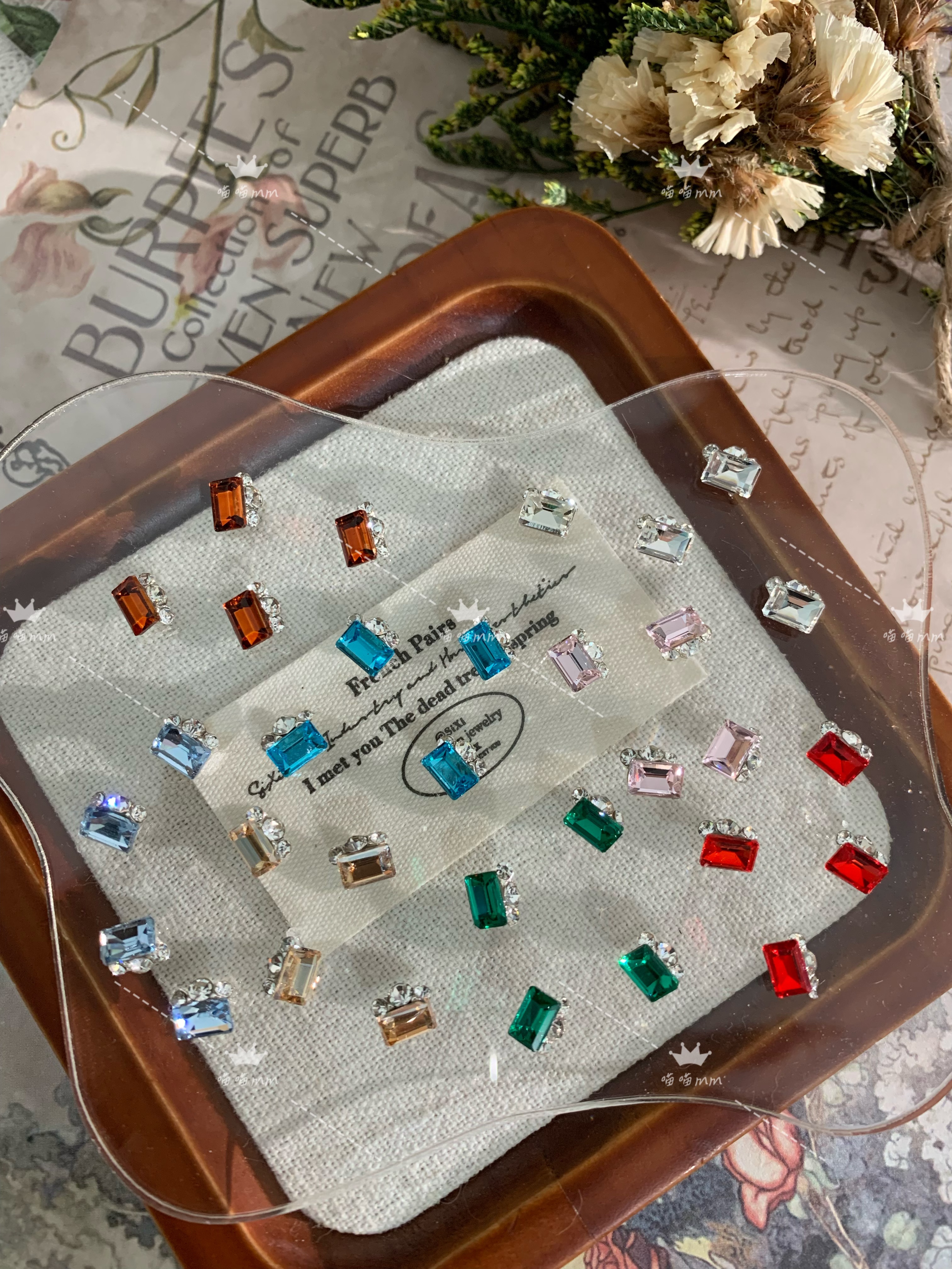 【彩色4*6冰糖堆钻】本甲短甲新款手工堆堆钻美甲钻饰品爆闪迷你