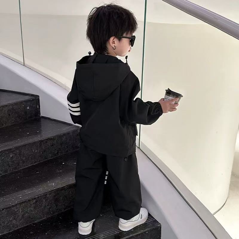 【现货】【LAOHE】TZ-8206秋季休闲洋气时尚宽松套装百搭韩版套装帅气