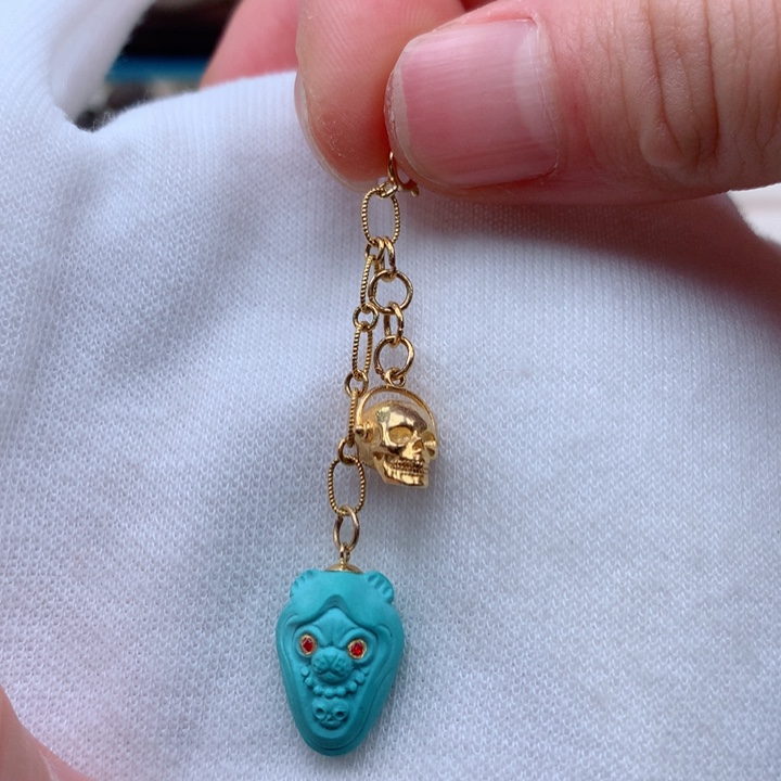 绿松石绿松石配饰18K金镶嵌