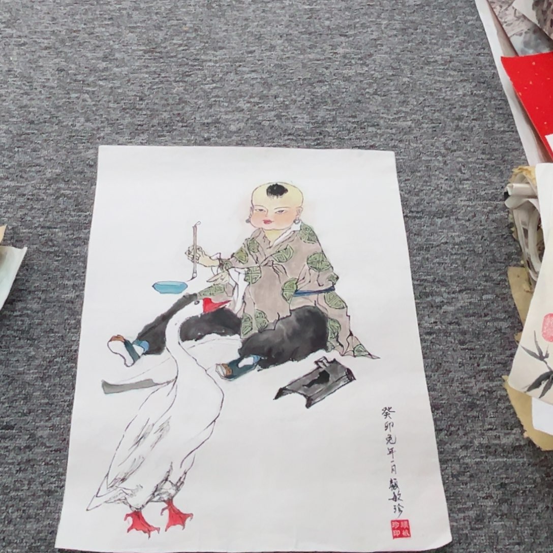 国画顾敏珍老师绘画作品36.45 . 46.5