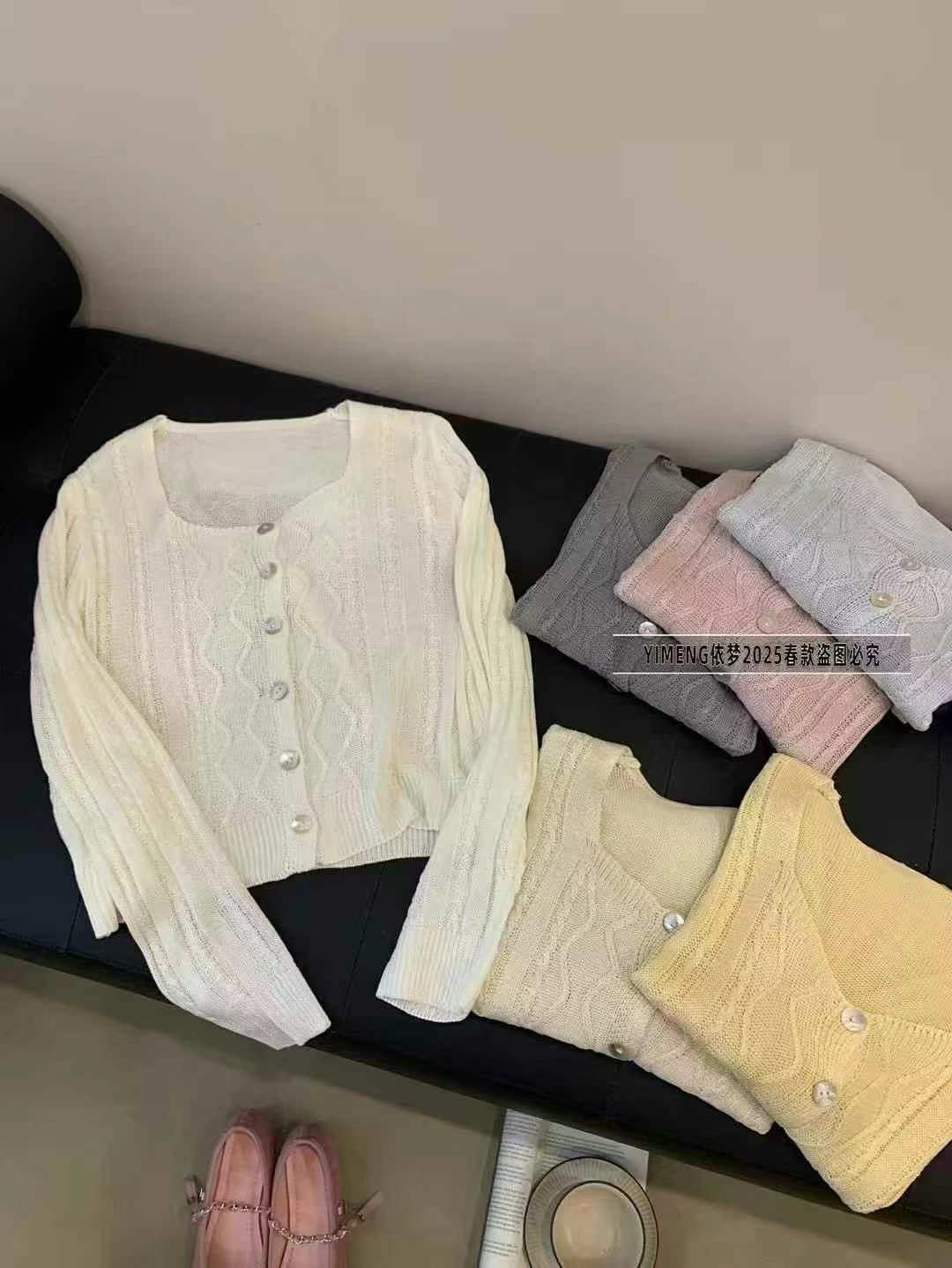 女款 春季新款 纳米重磅针织衫 上衣 小衫 开衫多用款