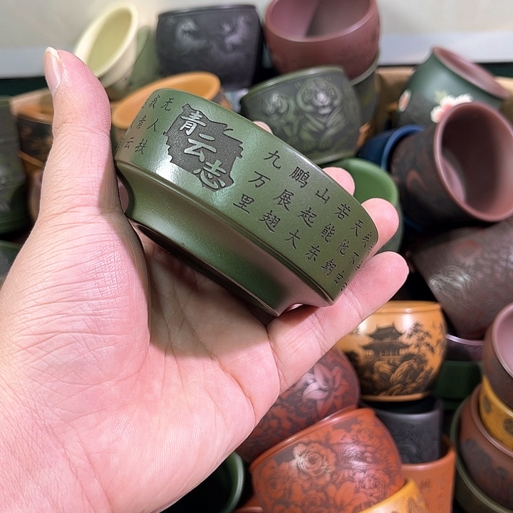 茶杯紫砂全手工紫砂主人杯