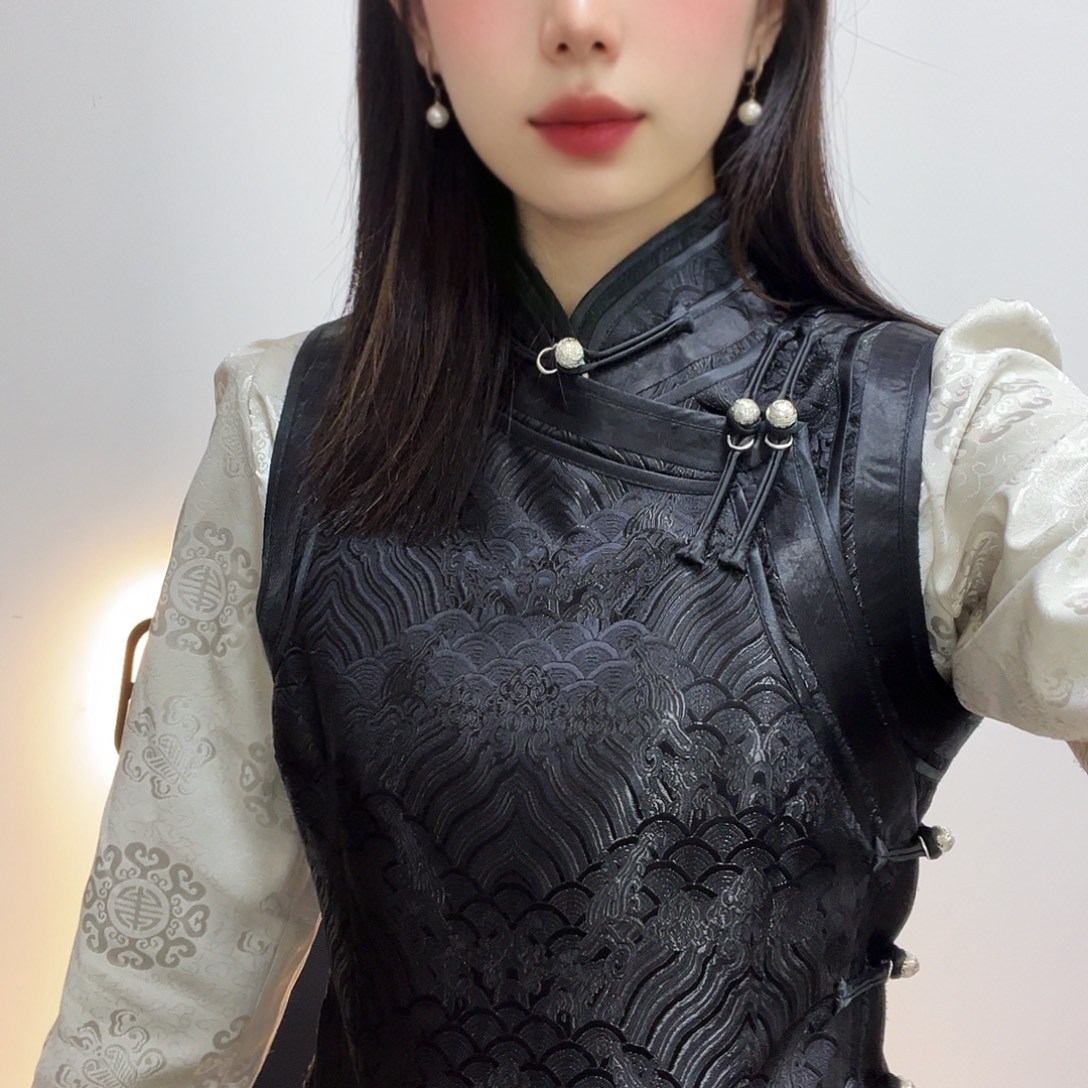 闪电购女款黑色马甲2XL