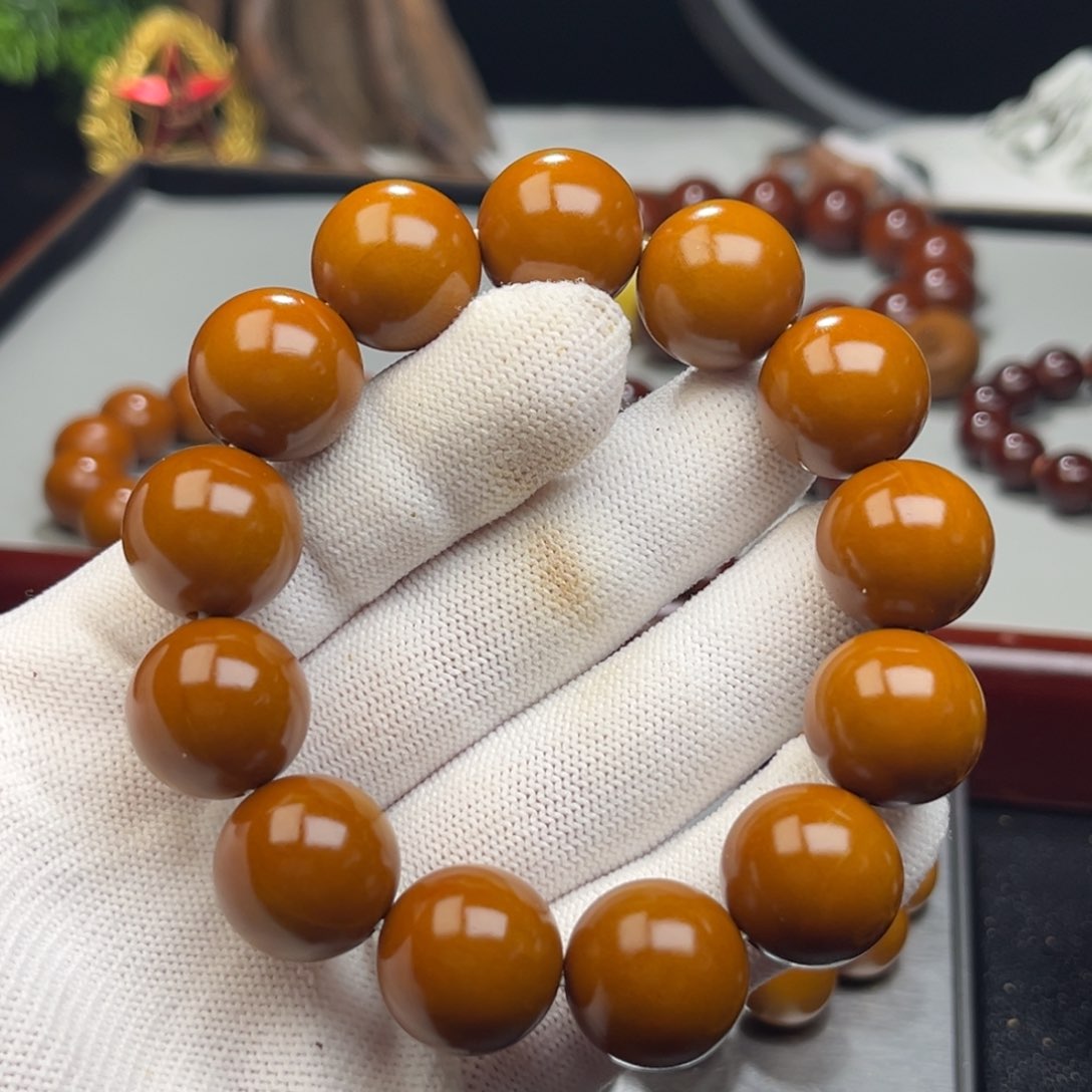 橄榄核手串知****闲1.71+树王精品铁核 小孔