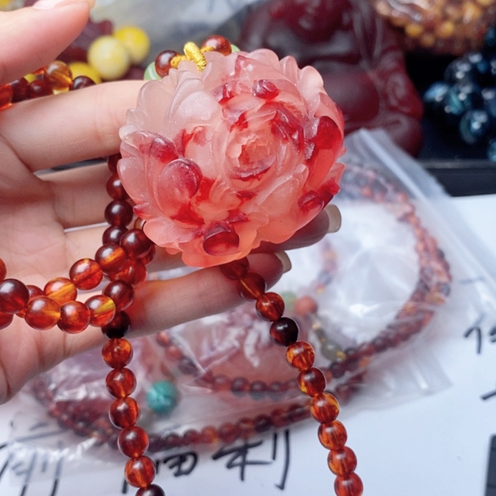 未镶嵌吊坠(不含链)蜜蜡120套装