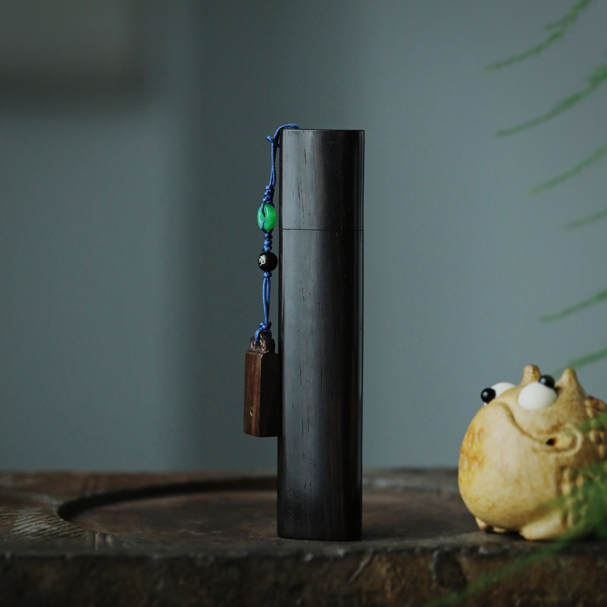 紫光檀便携香筒整木挖制旅行装线香盒室内香薰檀香沉香户外香筒