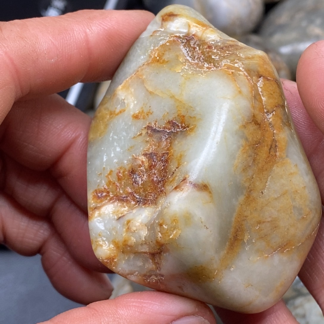 和田玉挂件银S925镀金镶嵌