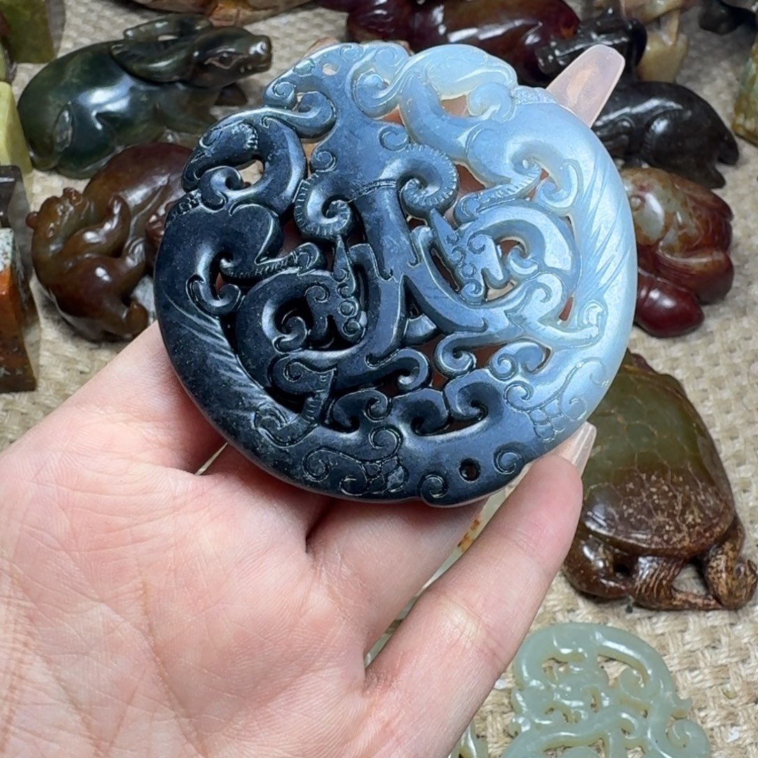 白玉菩提吊坠挂件