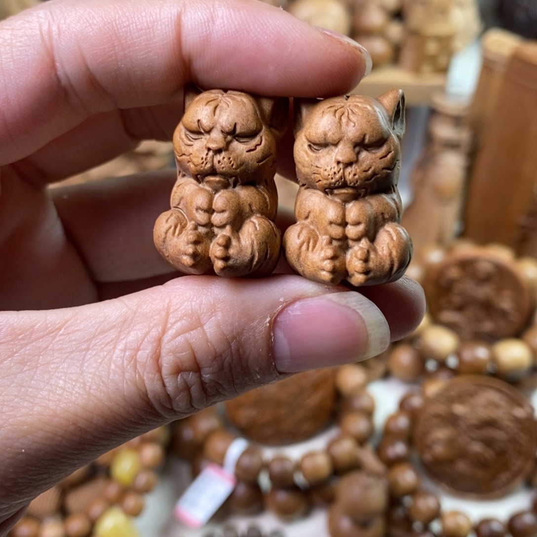 檀香木手串/手链不****）一对