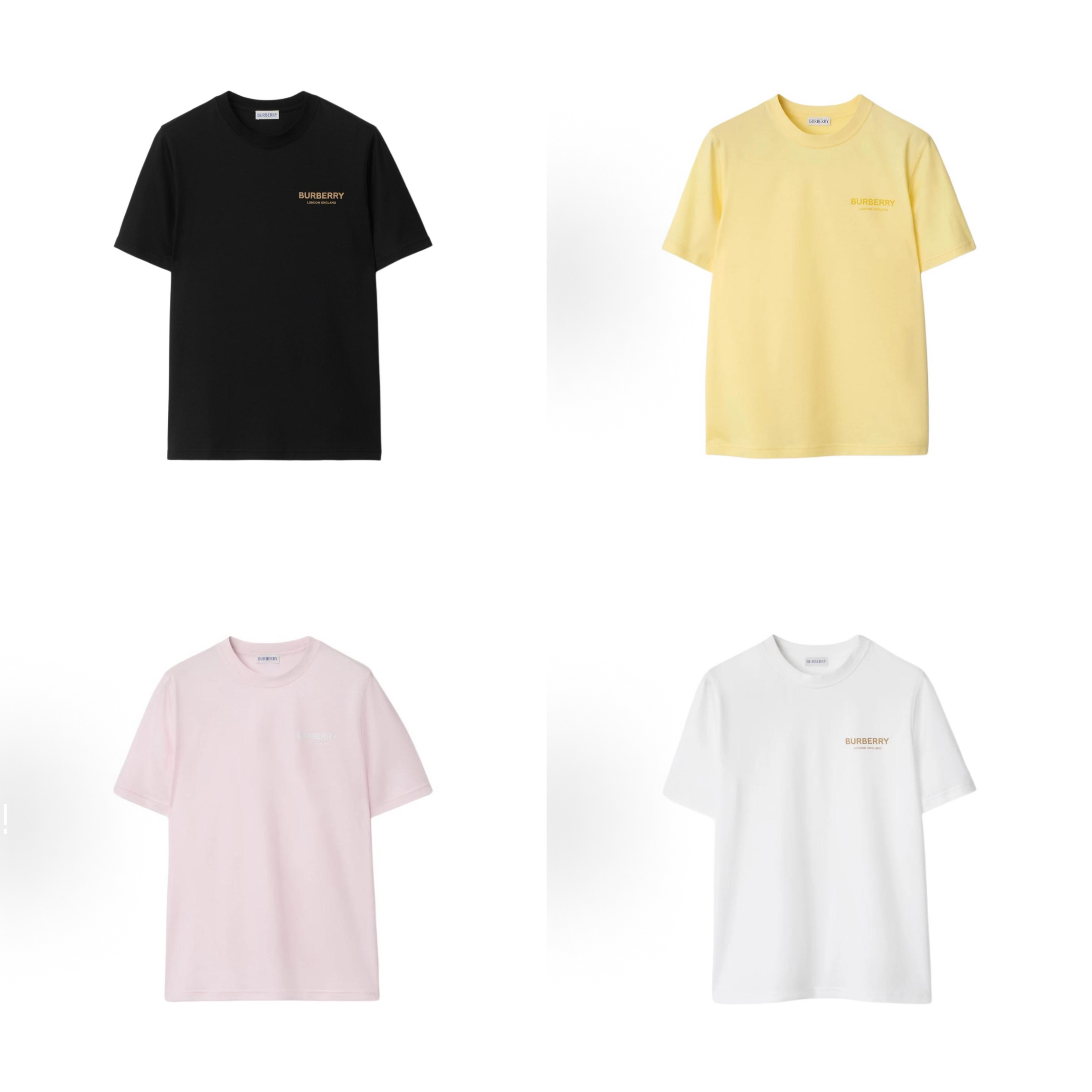 未使用 BURBERRY/博柏利 圆领经典款巴宝莉字母印花T恤81042541