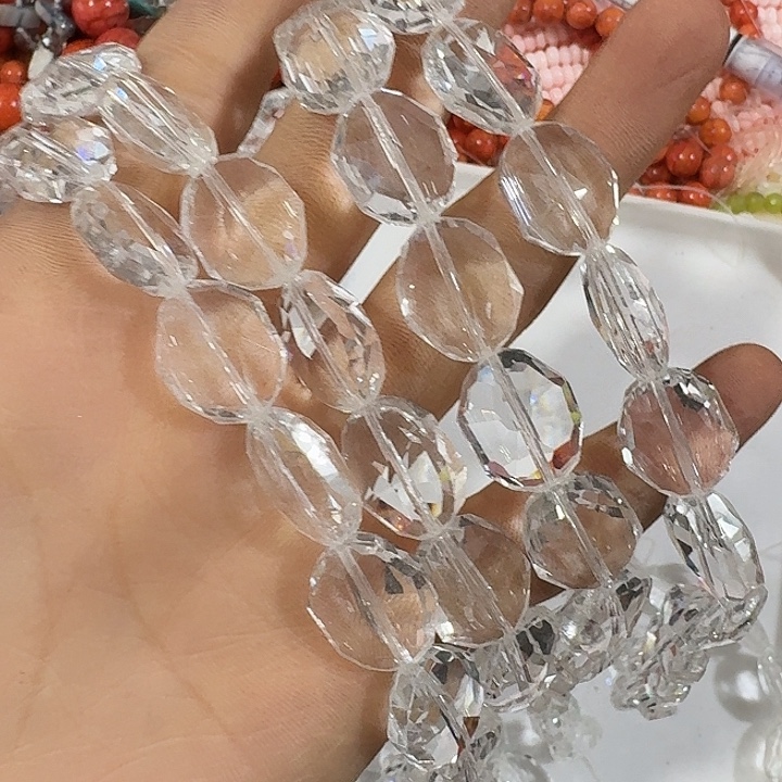 玛瑙/玉髓合金珠宝半成品2条白色蛋形