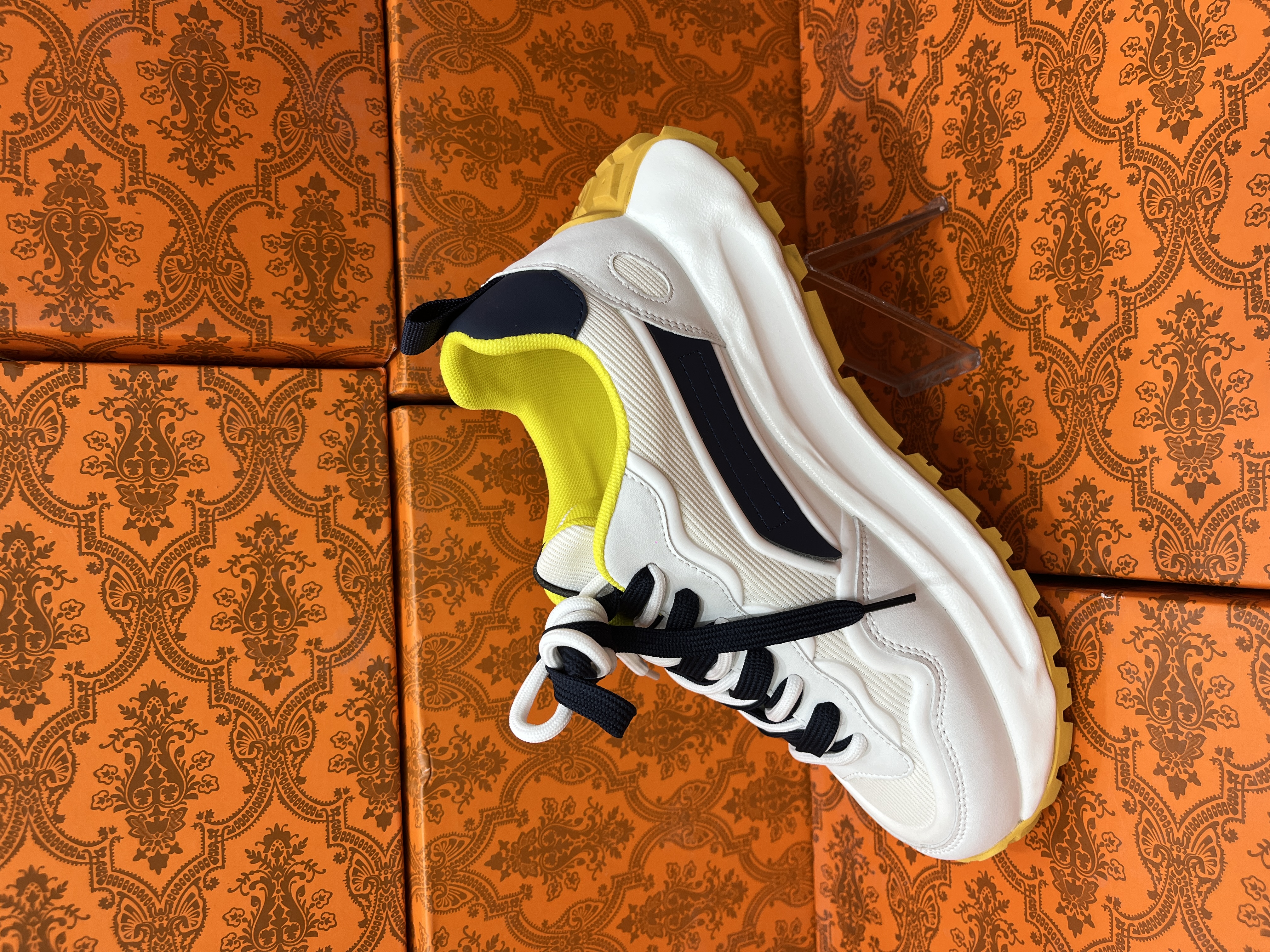 百搭透气厚底轻质户外运动休闲拼色春季低帮