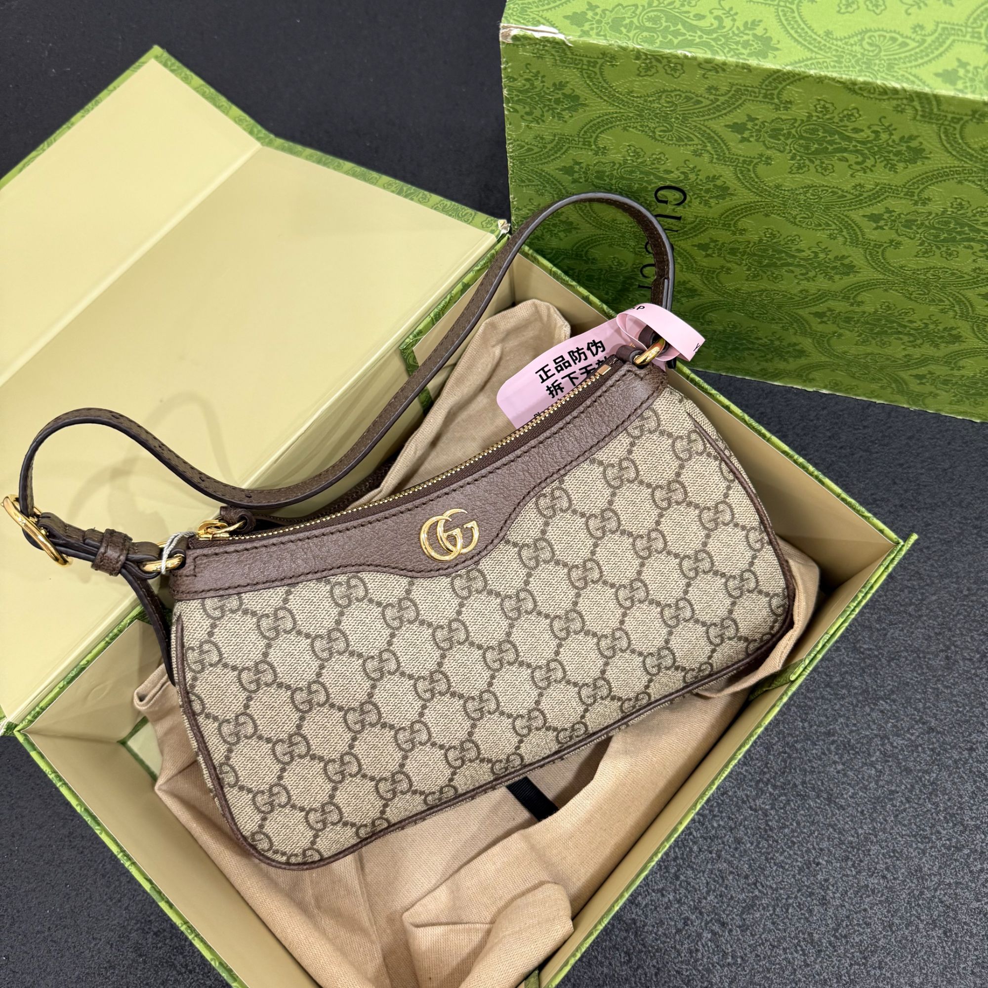 未使用 GUCCI/古驰 壹所奢品/GUCCI OP腋下包 新款 单肩包
