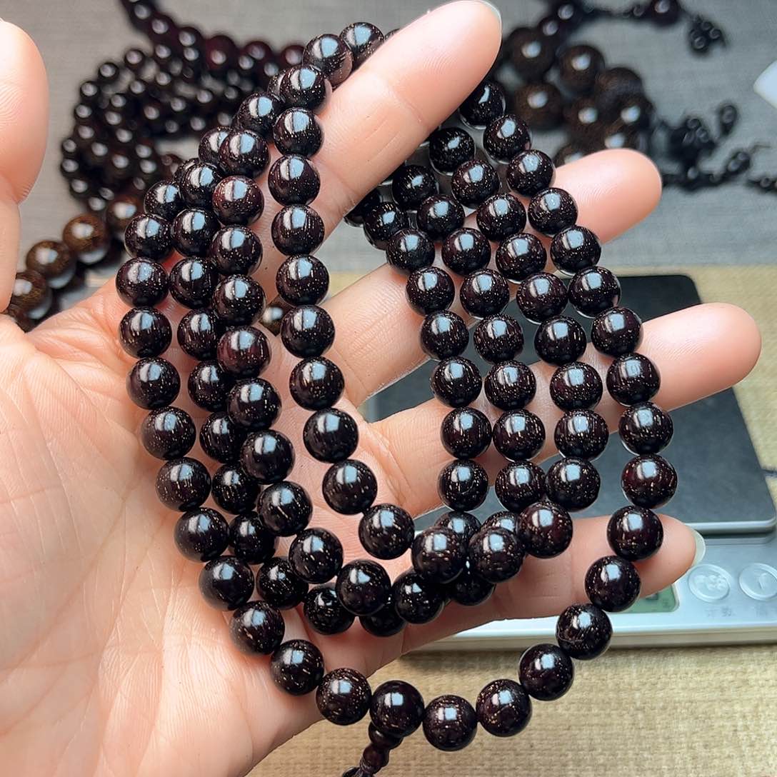 檀香紫檀（小叶紫檀）0.8 108颗 满星