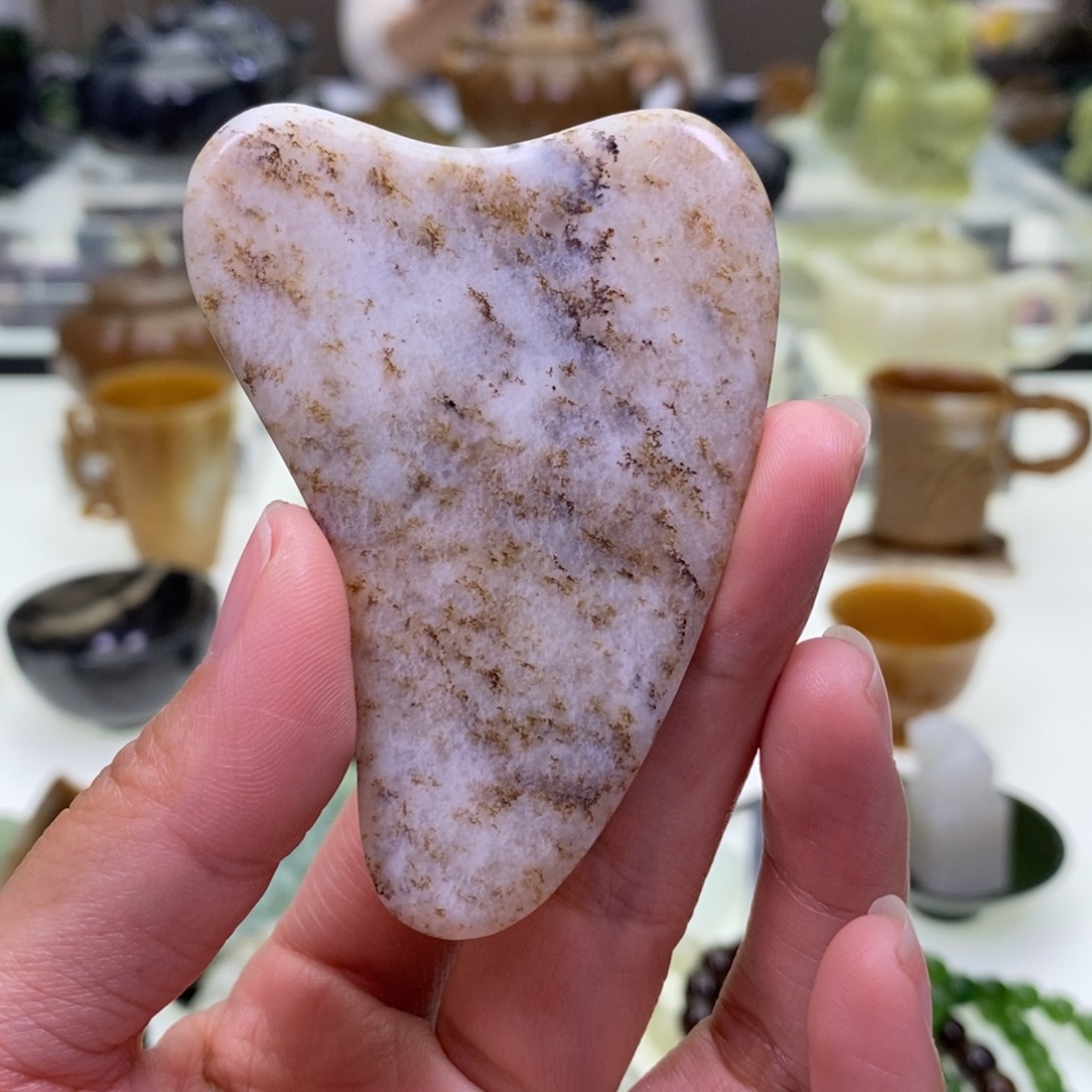 和田玉刮板未镶嵌